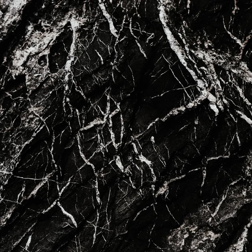 Black marble swatch with gold veining