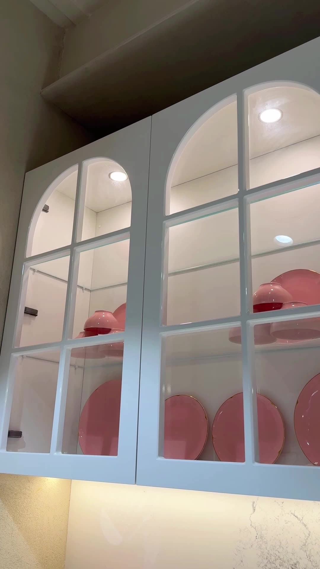 Kitchen details — shutter finishes, arches and storage in an Apro Living kitchen